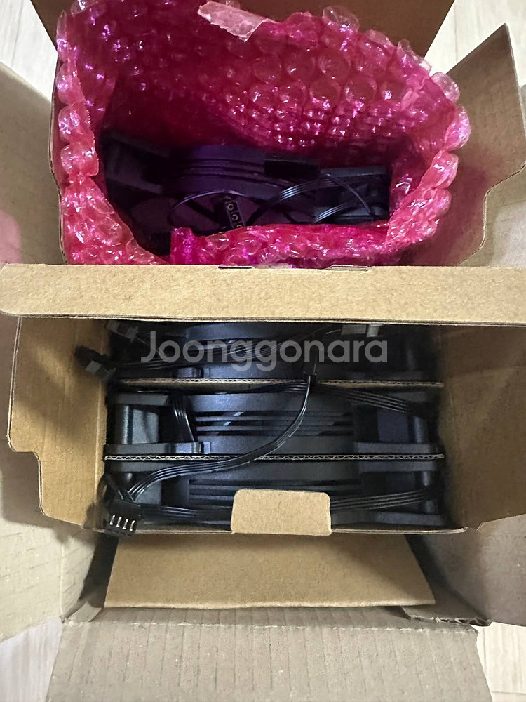 DLX21 번들 쿨링팬 140mm 4개 새제품 팝니다--0