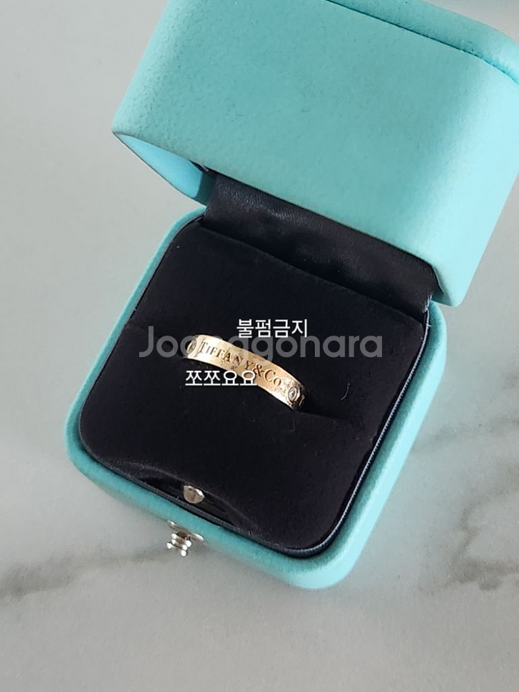 (풀세트) 티파니앤코 밴드링 다이아3P 18k 반지--2