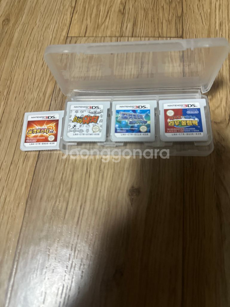 닌텐도 뉴3DSXL레드 단종상품+칩4개세트--3