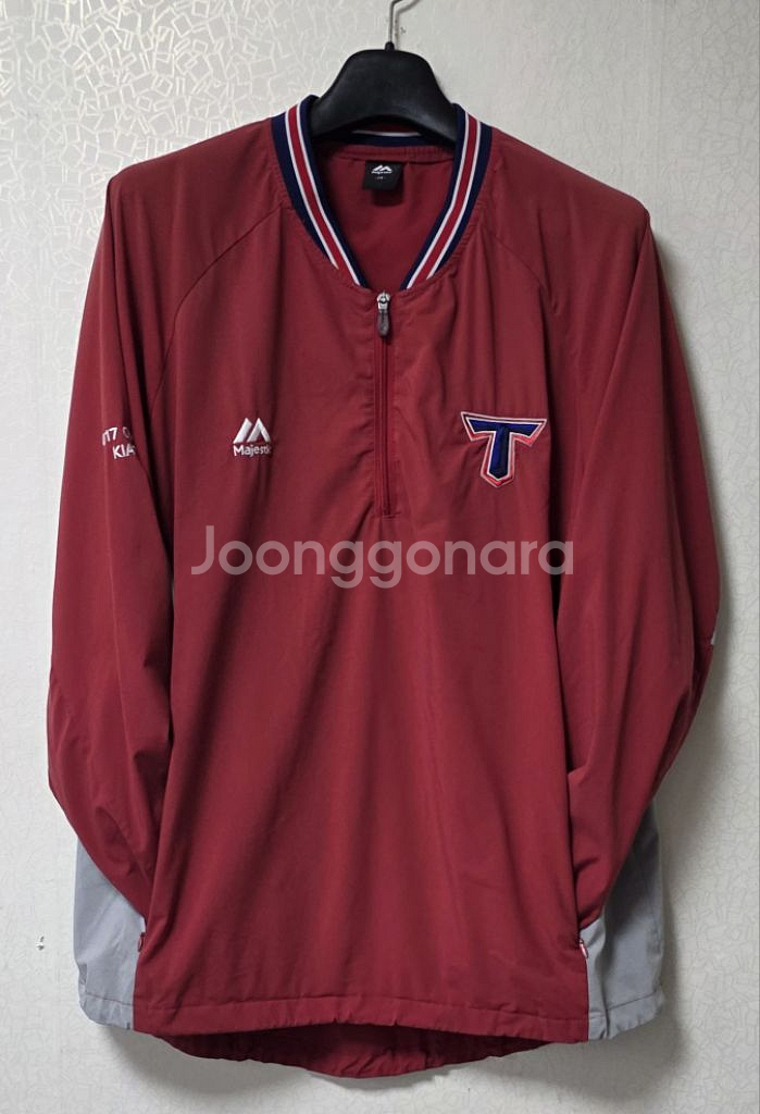 마제스틱 기아 타이거즈 아노락 바람막이 115(2XL)--0