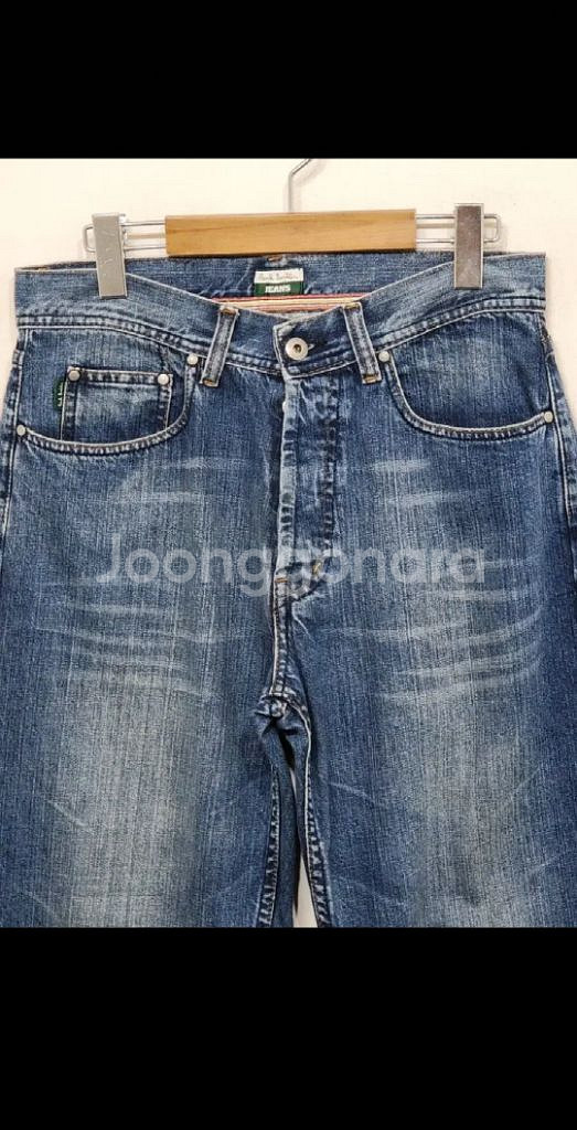 (30)폴스미스 청바지 중청 루즈핏 데님팬츠 버튼플라이--1