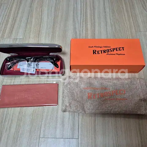 하금테 안경테 래쉬 Mr.x 49 사이즈 블랙--3