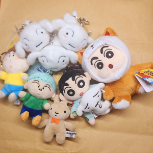 인형 키링) 짱구, 흰둥이, 맹구, 유리토끼인형