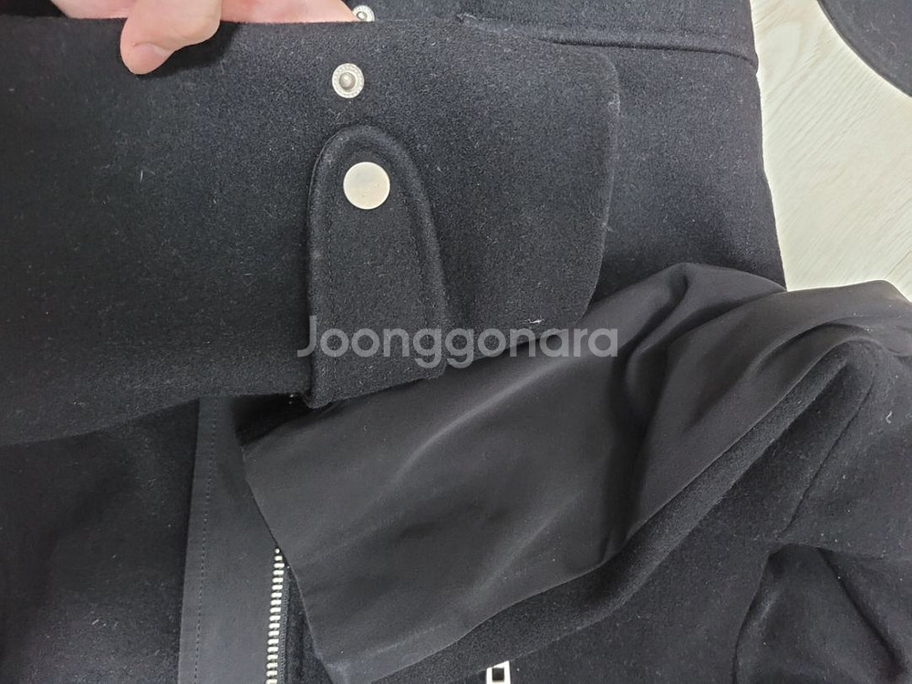 프랭크스톤 모직코트 롱코트 반코트 후드코트 후드집업--8