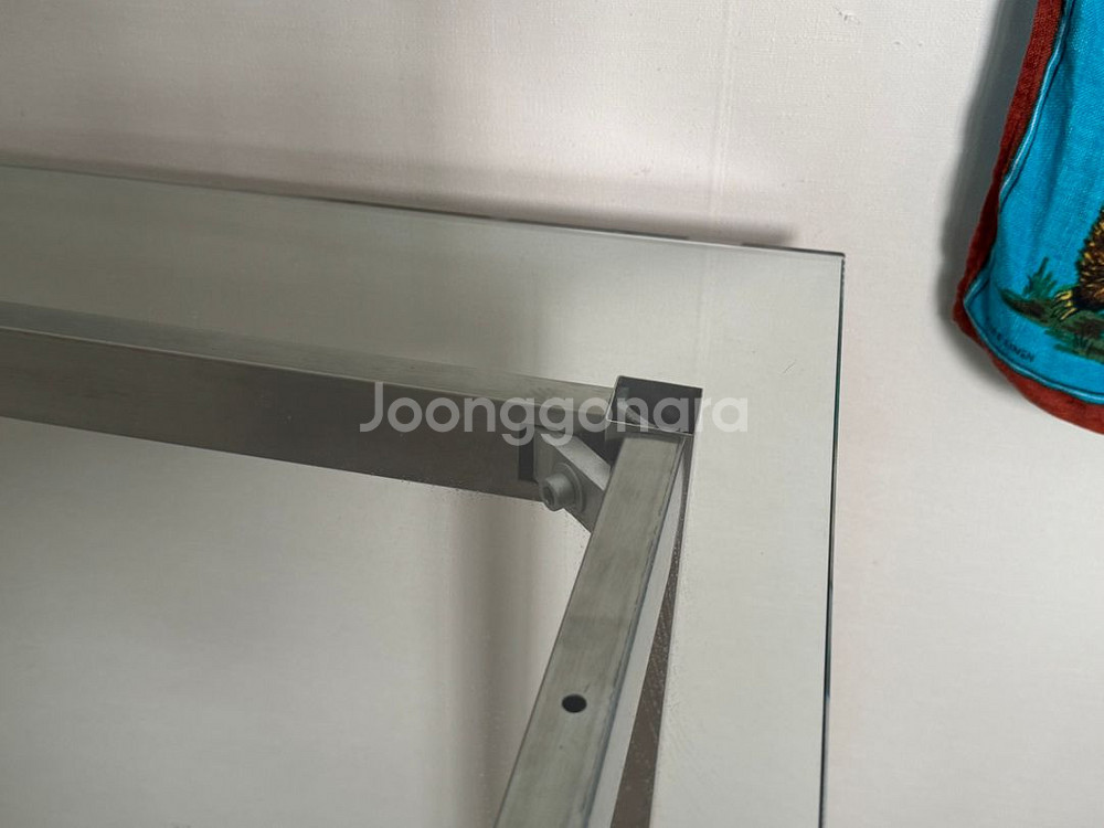 미드센츄리 모던 프레임 유리 테이블 책상--1