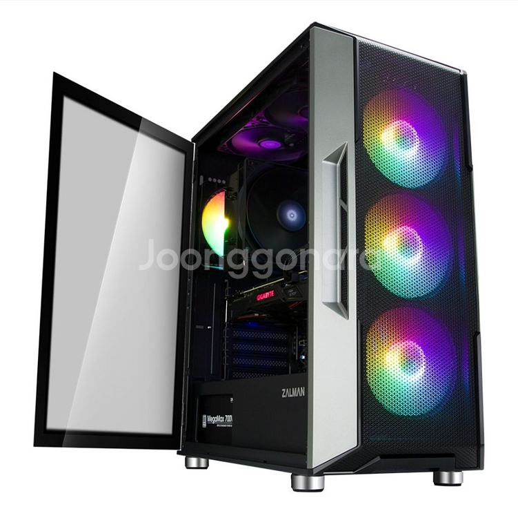 잘만 i3 NEO (그레이) pc케이스--0