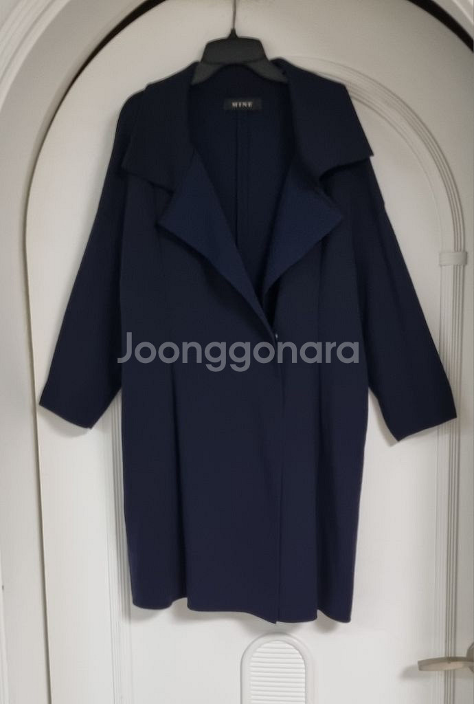 백화점 한섬마인 네이비 니트 스판코트 F--0