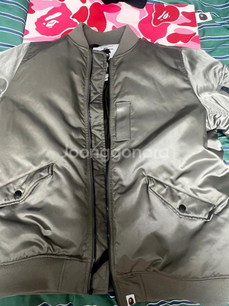 베이프 봄버 자켓 샤크 항공 점퍼 SHARK MA-1M--2