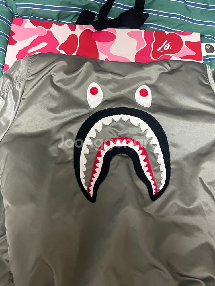 베이프 봄버 자켓 샤크 항공 점퍼 SHARK MA-1M--6