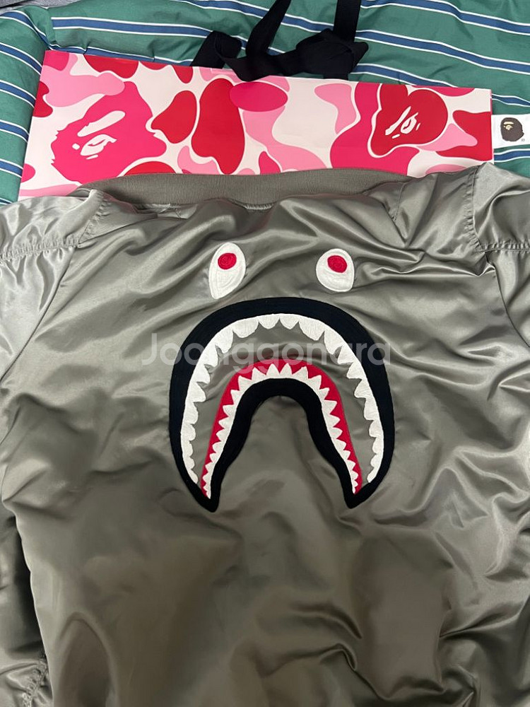 베이프 봄버 자켓 샤크 항공 점퍼 SHARK MA-1M--7