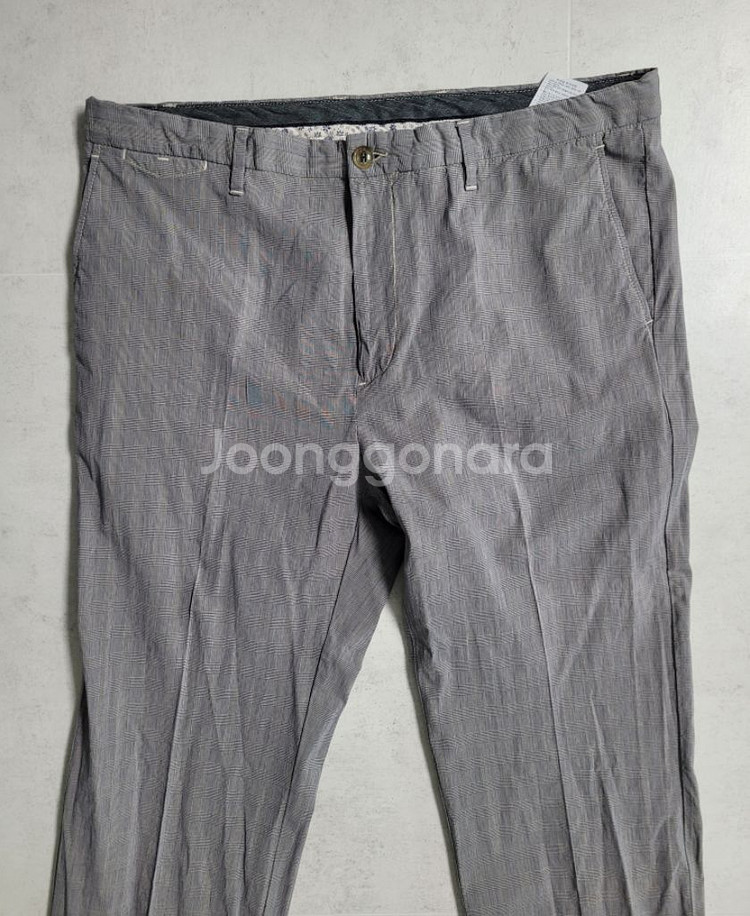 남성 헨리코튼 봄.가을 여름 면바지(새상품급.스판37)--1