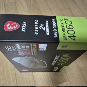 Msi RTX 4060ti 16G 그래픽