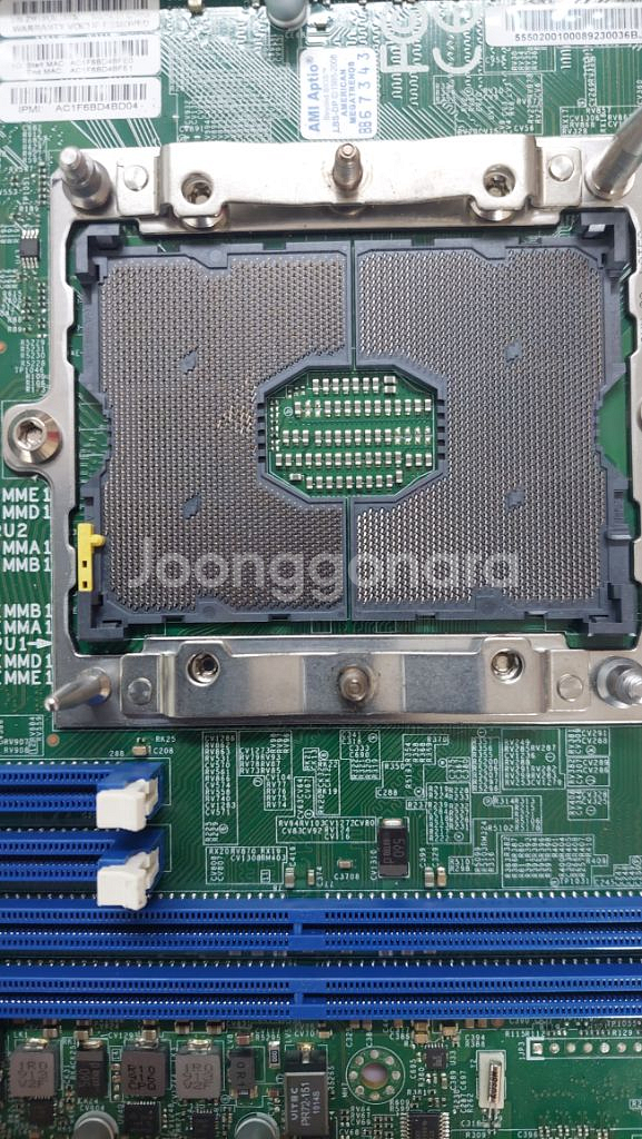 [고장 부품용] 슈퍼마이크로 c621 메인보드 1개--2