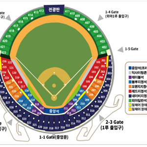 5/11 일요일 두산 NC 1루 네이비 4연석