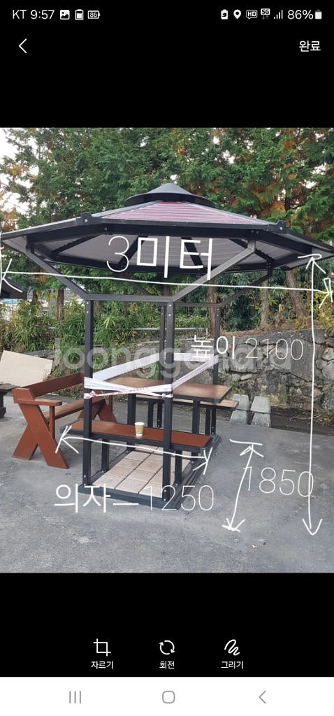 정자ㅡ테이블형 팔각지붕(유럽풍)--4