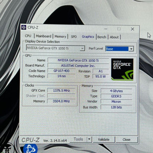 ASUS. GTX 1050ti 4GB