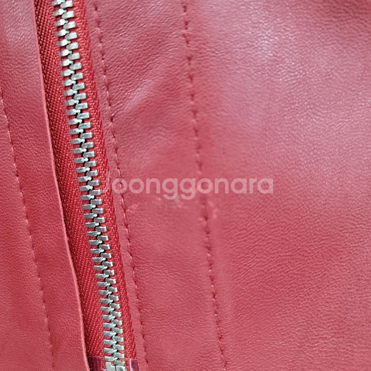 보브 가죽 라이더자켓--1