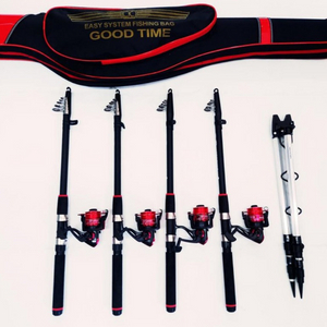 원투낚시대3.6m4대+5000번릴4대+릴줄+받침대+가방