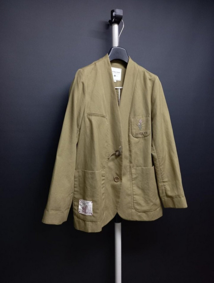 새 써스데이아일랜드 린넨자켓 55 슬림66--3