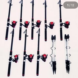 원투낚시대3.6m8대+5000번릴8대+삼각받침대