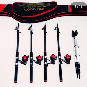 원투낚시대3.6m 4대+5000번릴 4대+받침대+가방
