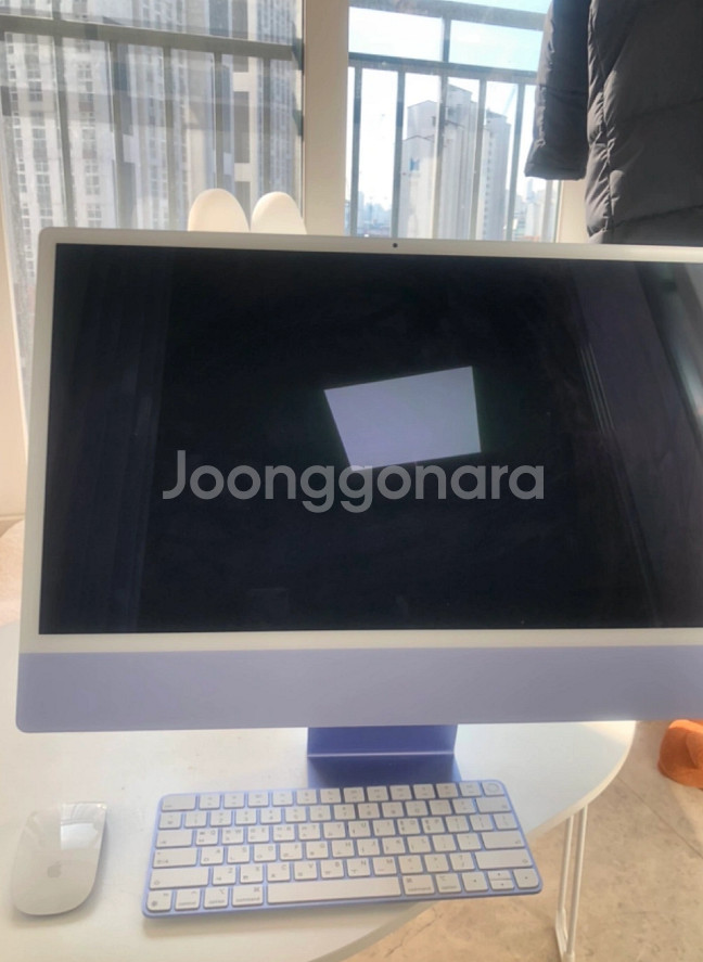 아이맥 m1 24인치 라벤더 512GB 8GB 8코어--0