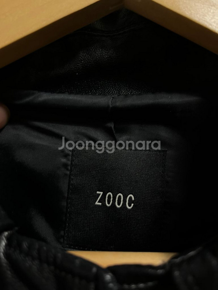 55-66 ZOOC 루즈핏 레더 가죽 자켓--3