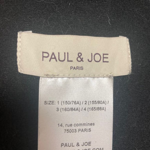 Paul & Joe 블랙 밍크 퍼 목도리