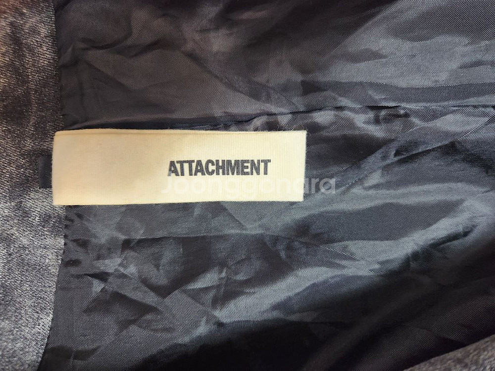 사이즈L) ATTACHMENT 레더 라이더 자켓--2