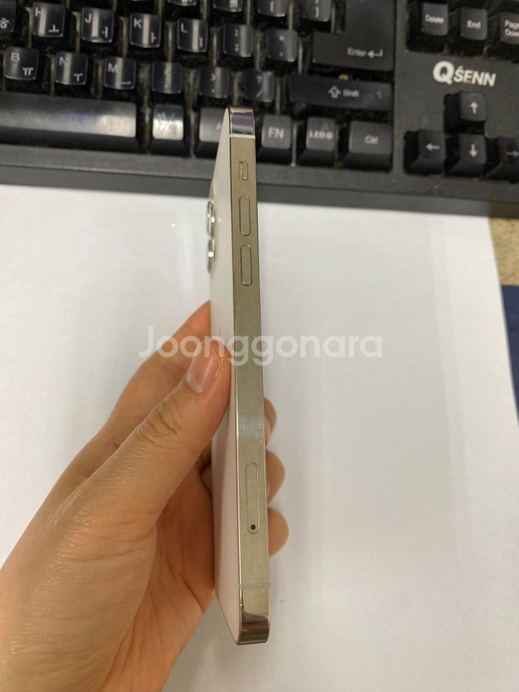 아이폰12프로 화이트 AA급 128G 무잔상배터리100--4