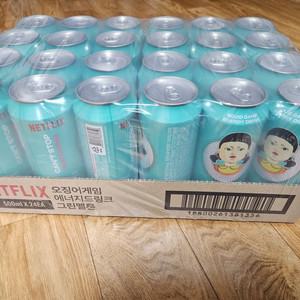 오징어게임 에너지드링크 그린멜론 500ml 24개