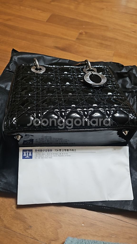 디올 레이디백 스몰 블랙--1