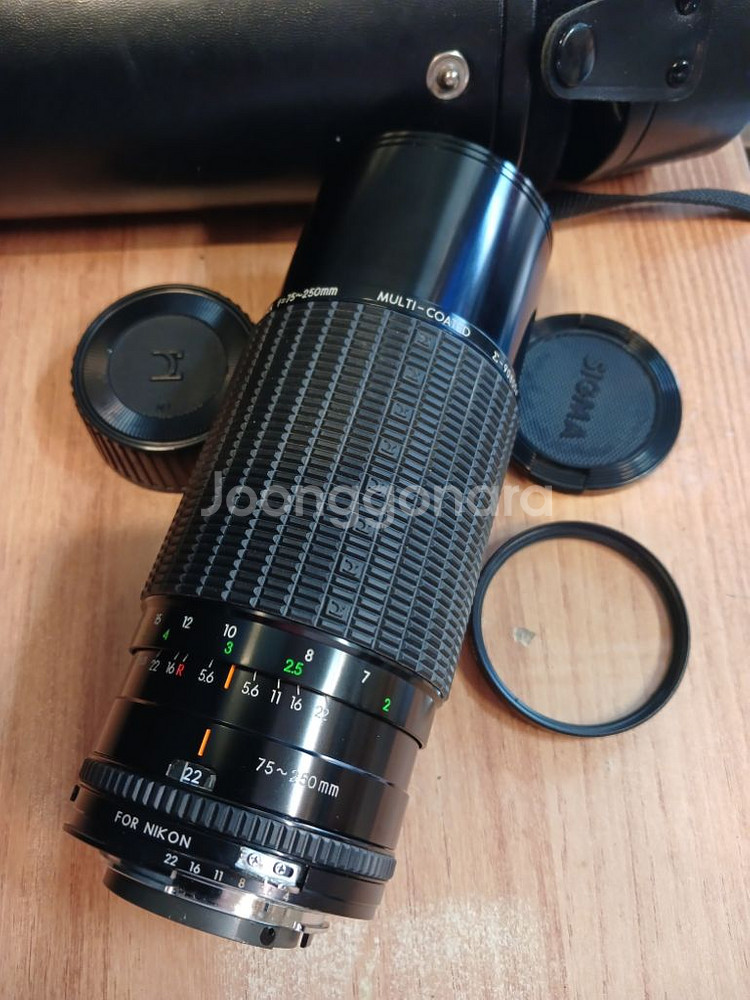 니콘카메라 시그마75-250mm 랜즈FM,FM2,FE,--2