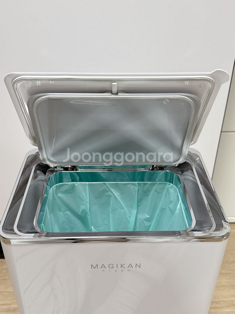 매직캔 크롬 히포 화이트 21L (리필 6개 포함)--4