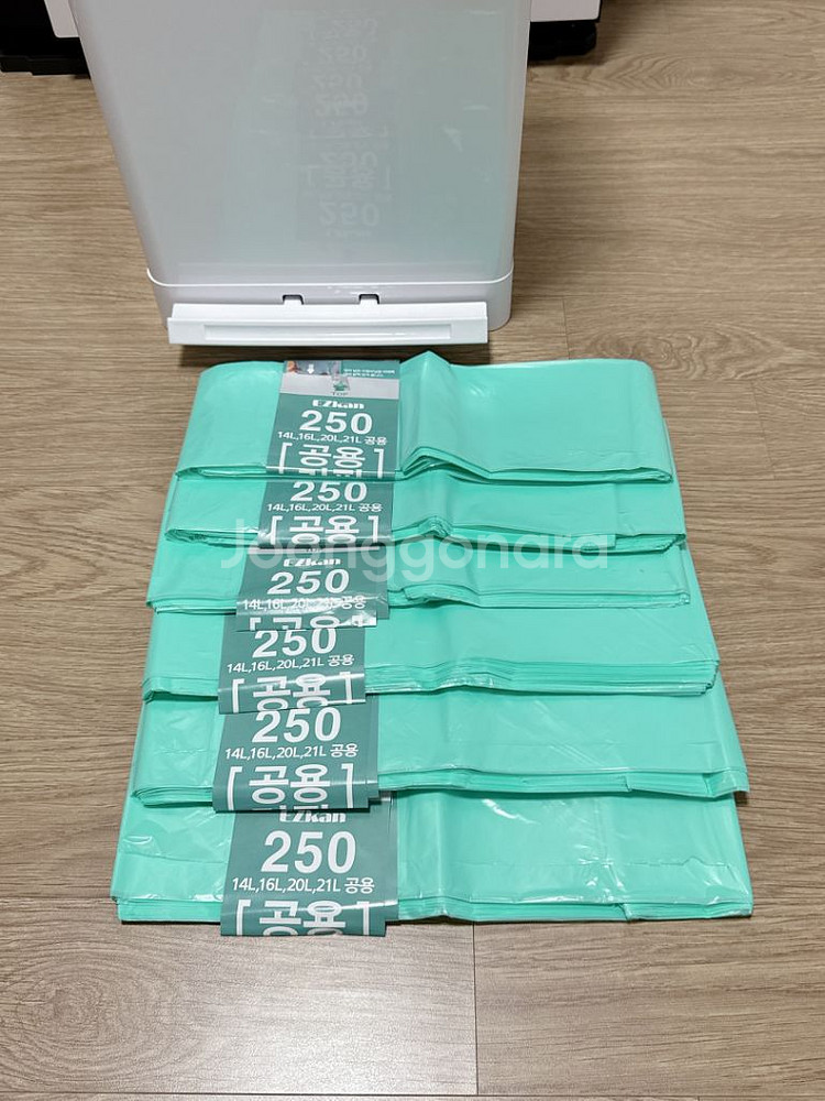 매직캔 크롬 히포 화이트 21L (리필 6개 포함)--7