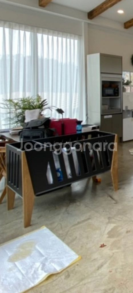 우드원목 자체제작 애견고급 원목침대--4