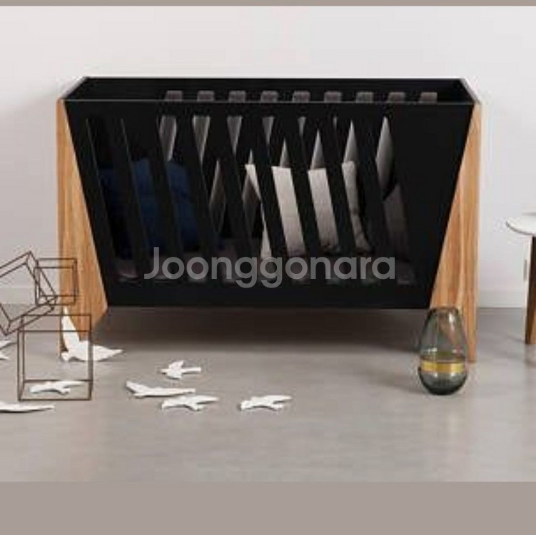 우드원목 자체제작 애견고급 원목침대--5