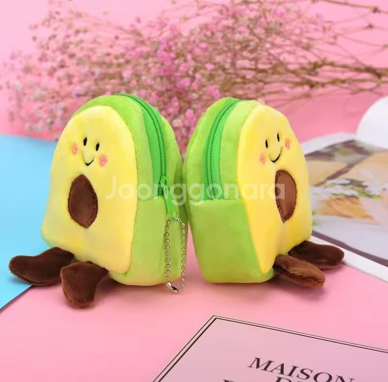 아보카도 파우치 키링 동전지갑 키링--1