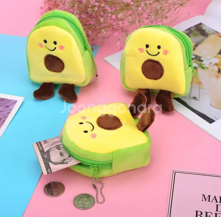 아보카도 파우치 키링 동전지갑 키링--2