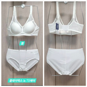 플레이텍스 등 노와이어 뽕브라 팬티 75에이 90