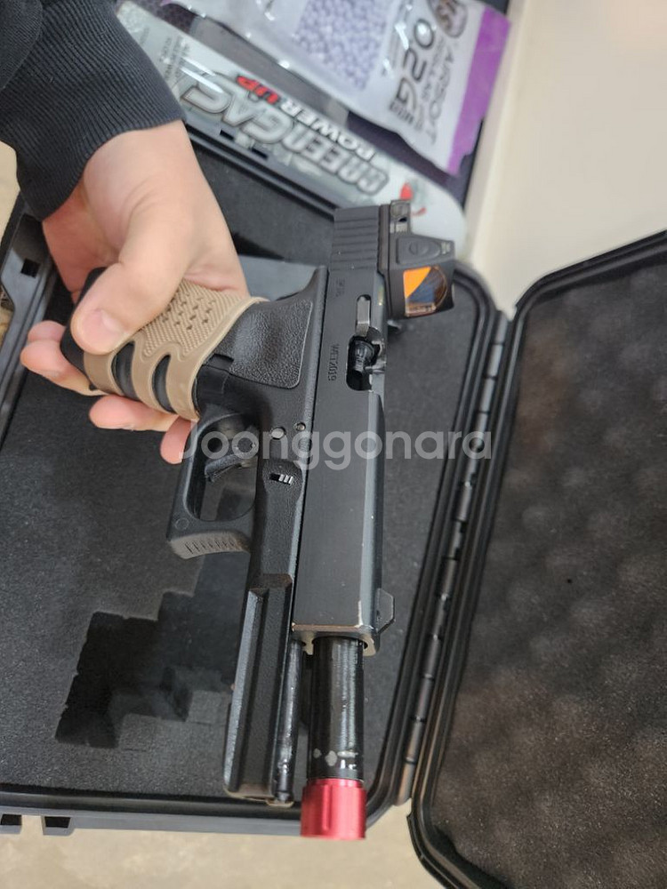 WE glock 17 에어소프트 RMR도트 풀세트--3
