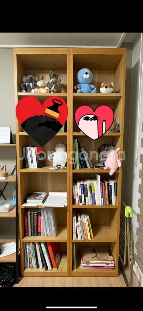 고급 원목 가구 책장--1