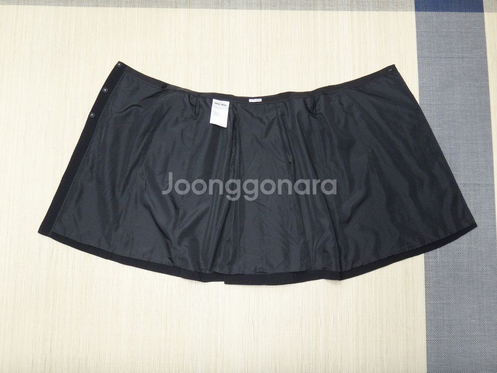 (42size) 미우 미우 MIU MIU 블랙 스커트--4