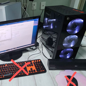 배그 및 디아블로4 돌아가는 pc본체+모니터 싸게팔아요