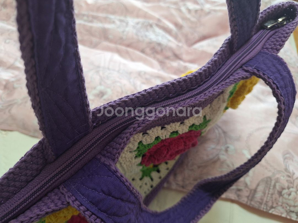 면실 뜨개 가방어머니께서 직접 만드신거에요직접 보시고--2