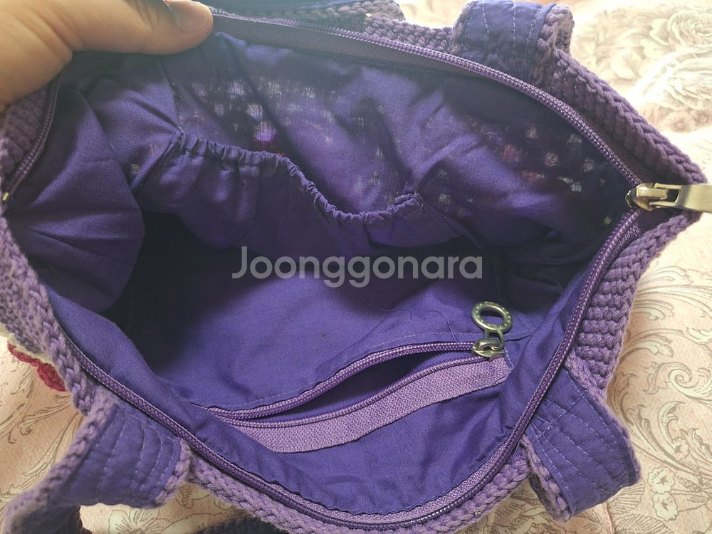 면실 뜨개 가방어머니께서 직접 만드신거에요직접 보시고--6