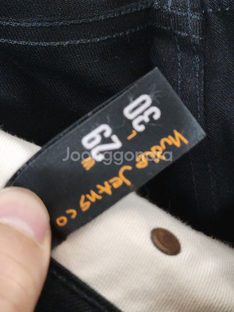 (29) 누디진 린딘 청바지 블랙 스판 데님팬츠 슬림핏--3