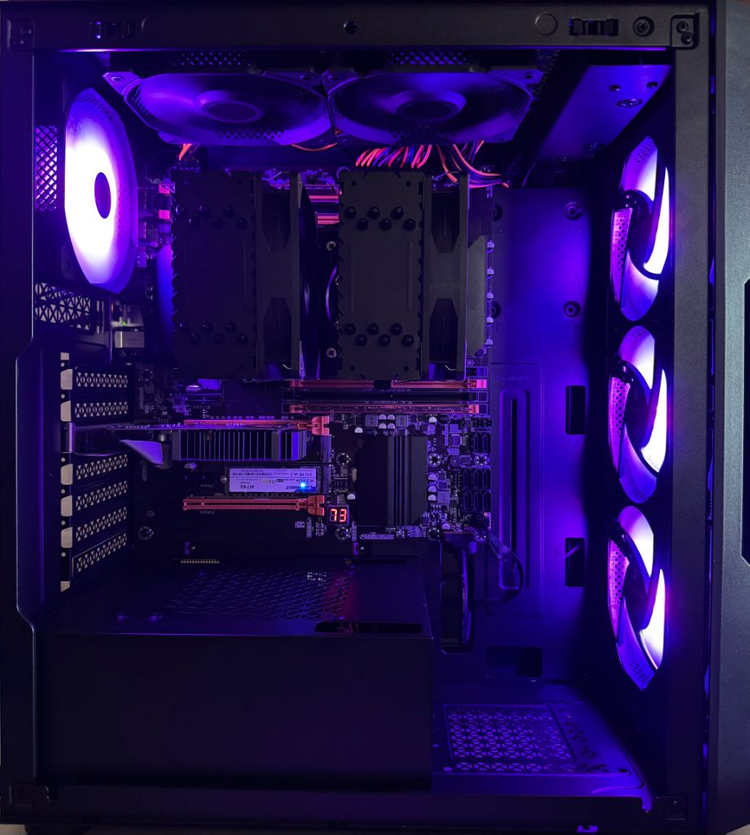 파이노드및작업용서버워크스테이션48코어96쓰레드노드컴 이미지