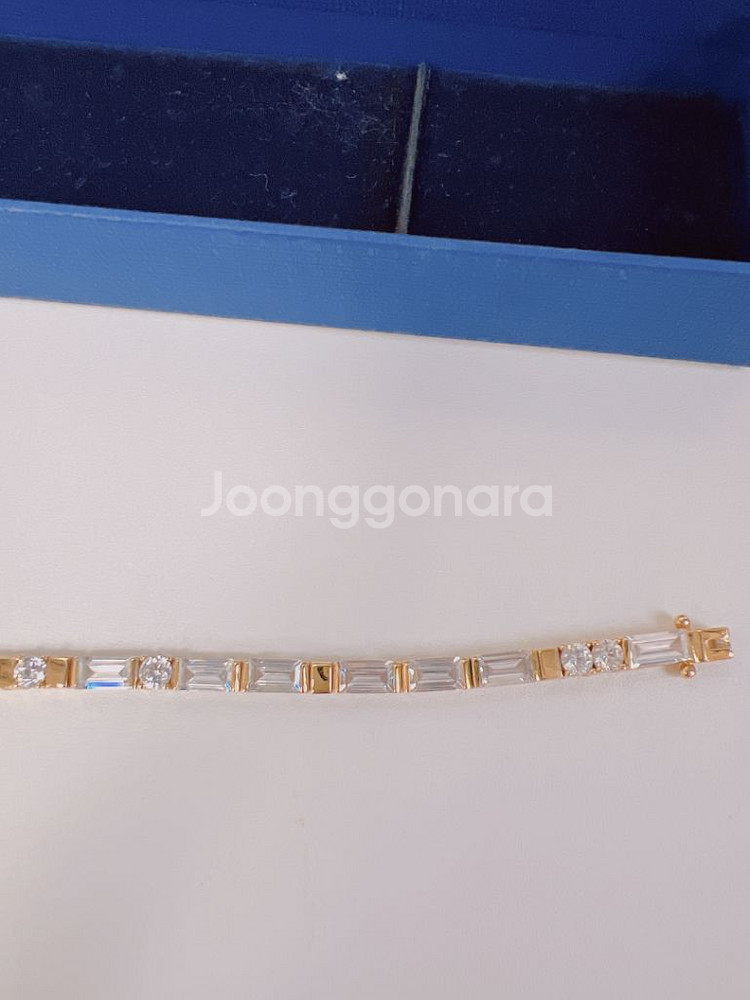 스와로브스키스타일 크리스탈 테니스 팔찌--3