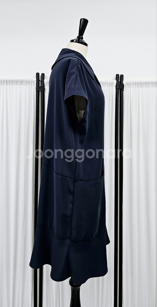 민소매 카라 롱원피스 자켓형 카라원피스--2